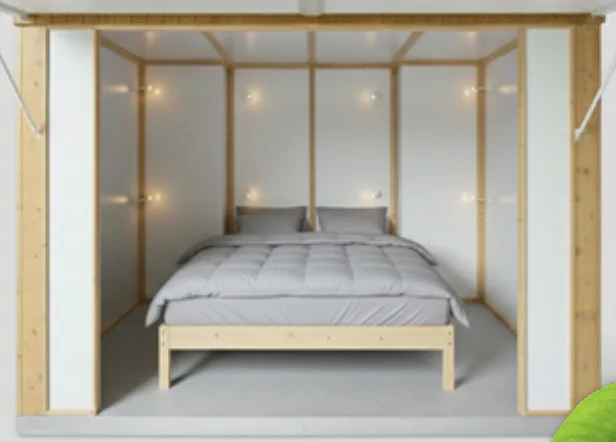 2 people — one double bed